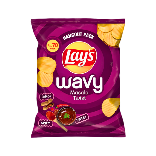 LAYS WAVY MASALA TWIST 45GM