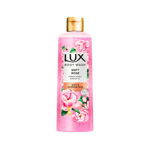 LUX BODY WASH SOFT ROSE FRENCH ROSE & ALMOND OIL 520ML