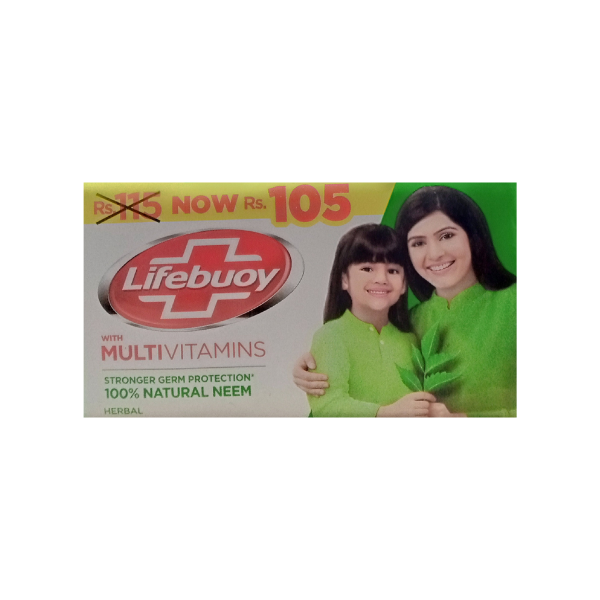Lifebuoy Soap With Natural Neem Herbal 128g