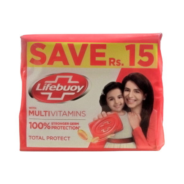 Lifebuoy Total Protect Soap Trio Pack 3X128g
