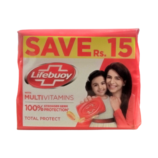 Lifebuoy Total Protect Soap Trio Pack 3X128g