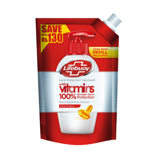 Lifebuoy Total Protect With Vitamin Hand Wash Refill Pouch 400ml