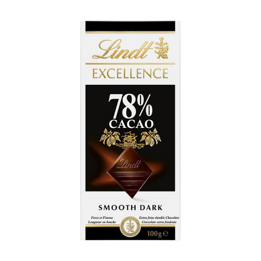 Lindt Excellence 78% Cacao Smooth Dark Chocolate 100g