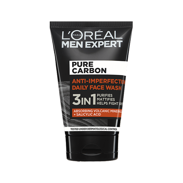Loreal Paris Men Expert Pure Carbon 3 In 1 Face Wash 100ml