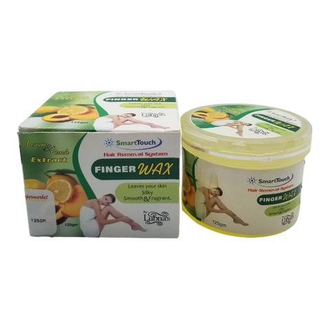 Lubnas Finger Wax Lemon & Peach Extract 125Gm