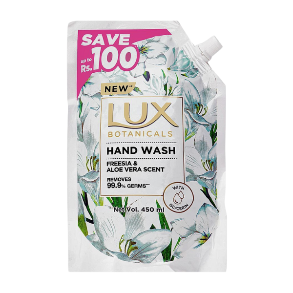 Lux Aloe Vera Hand Wash Refill Pouch 450ml