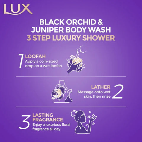 Lux Magical Orchid Body Wash With Free Loofah 520ml
