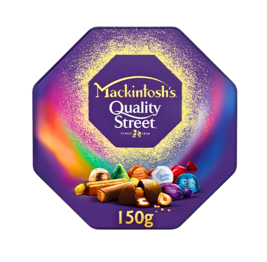 MACKINTOSH`S QUALITY STREET CHOCOLATE TIN 150GM
