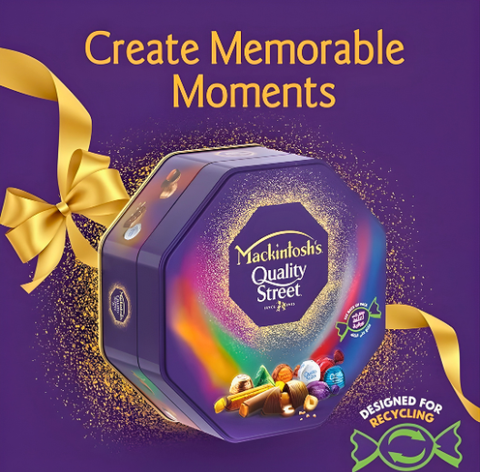 MACKINTOSH`S QUALITY STREET CHOCOLATE TIN 150GM