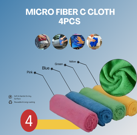 MICRO FIBER C CLOTH 4PCS