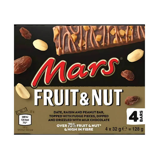 Mars Fruit And Nut Chocolate 4 Bars 128g