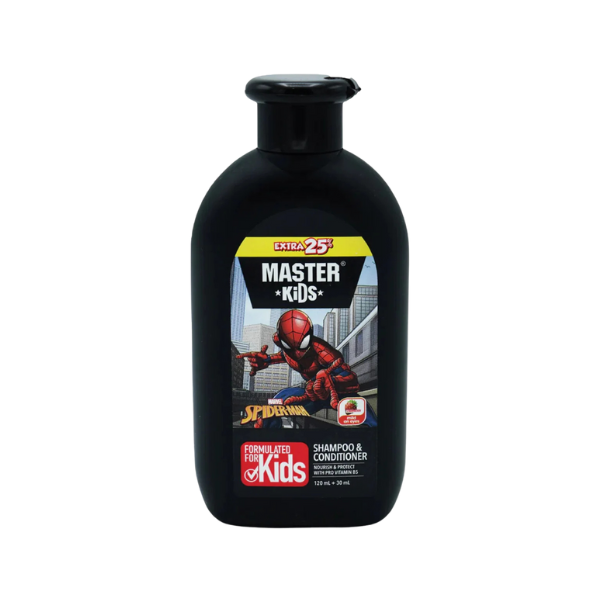 Master Kids Spider Man Shampoo And Conditioner 150ml