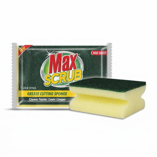 Max Scrub Grease Cutting Sponge Nail Saver for kitchen cleaning