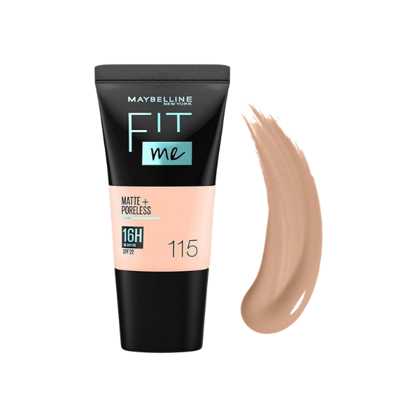 Maybelline Fit Me Matte + Poreless Liquid Foundation 115 Ivory 18ml