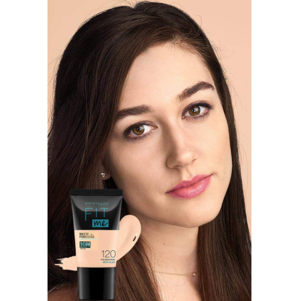 Maybelline Fit Me Matte + Poreless Liquid Foundation 120 Classic Ivory 18ml