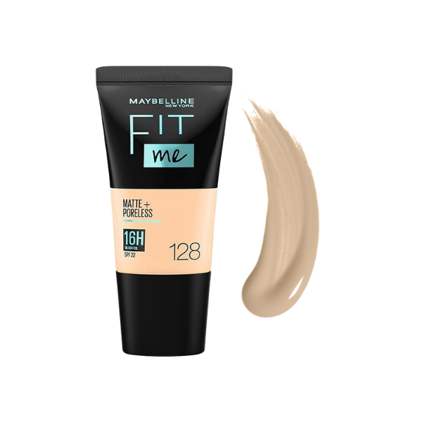 Maybelline Fit Me Matte + Poreless Liquid Foundation 128 Warm Nude 18ml