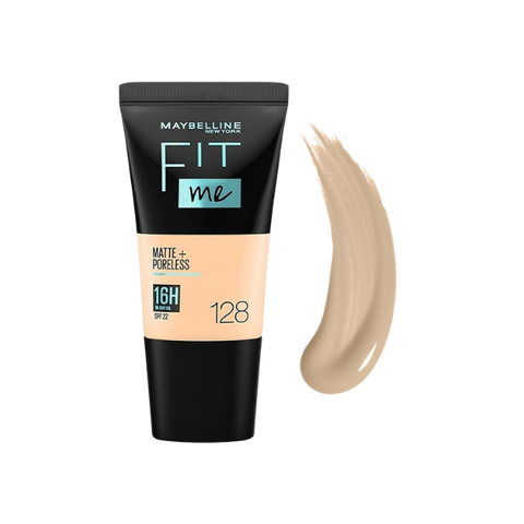 Maybelline Fit Me Matte + Poreless Liquid Foundation 128 Warm Nude 18ml