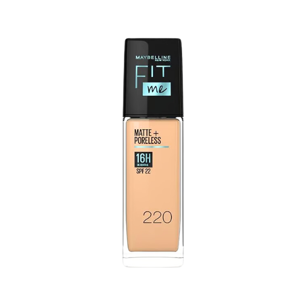 Maybelline New Fit Me Matte + Poreless SPF 22 Foundation 220 Natural Beige 30ml