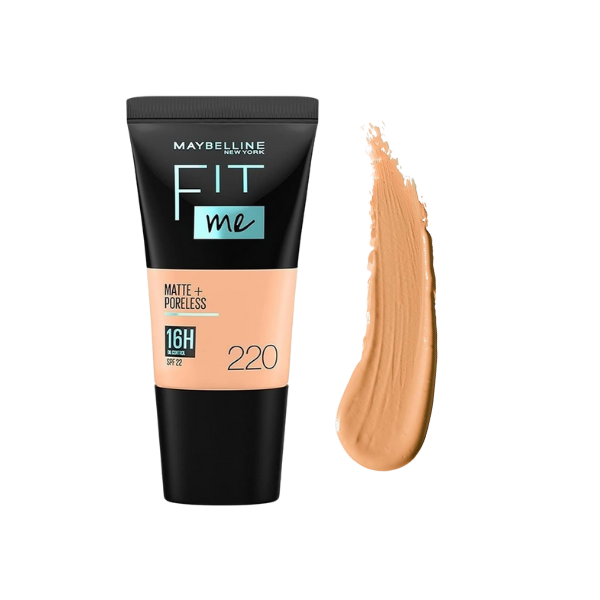 Maybelline Fit Me Matte + Poreless Liquid Foundation 220 Natural Beige 18ML