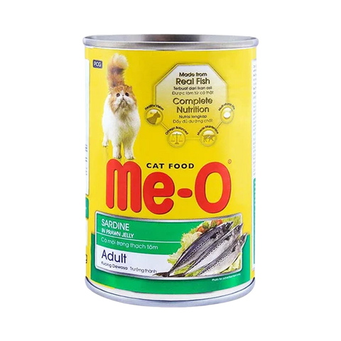 Me-o Cat Food Sardine In Prawn Jelly 400g Tin