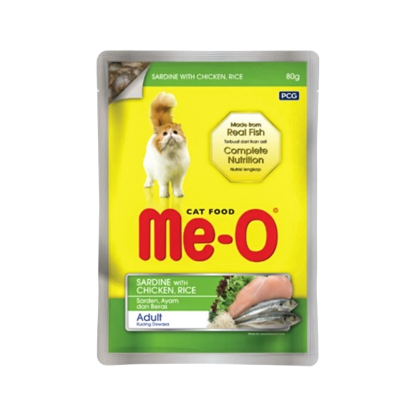 Me-o Cat Food Sardine With Chicken Rice Jelly 80g