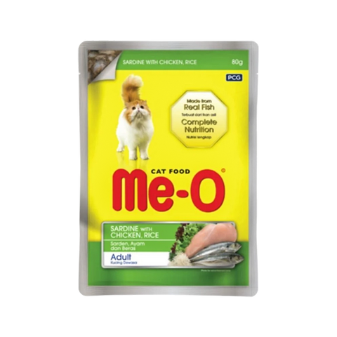 Me-o Cat Food Sardine With Chicken Rice Jelly 80g
