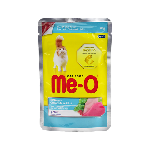 Me-o Cat Food Tuna With Chicken Jelly 80g