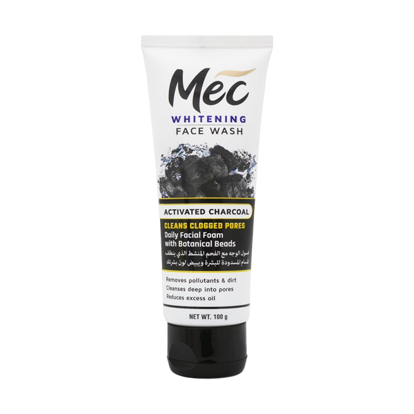 Mec Whitening Face Wash Activated Charcoal 100g