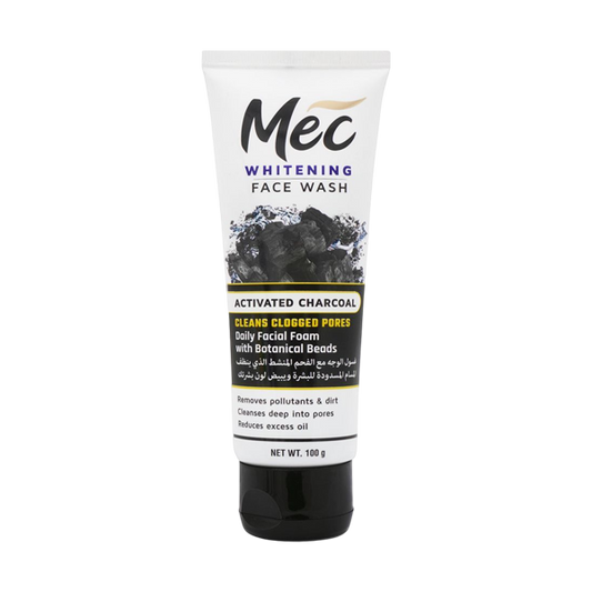 Mec Whitening Face Wash Activated Charcoal 100g