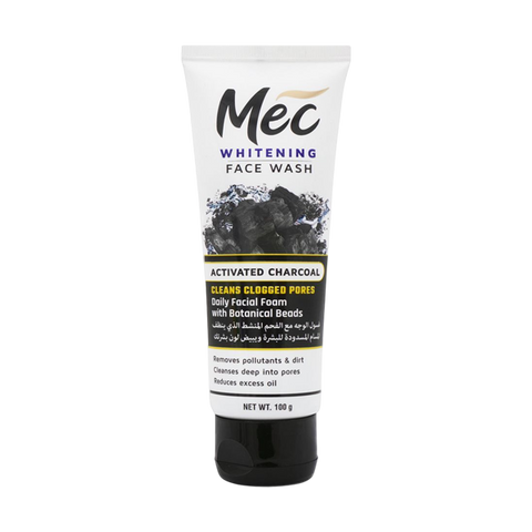 Mec Whitening Face Wash Activated Charcoal 100g