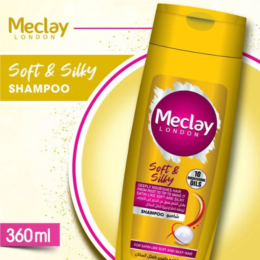 Meclay London 10 Nourishing Oils Soft And Silky Hair Shampoo 360ml
