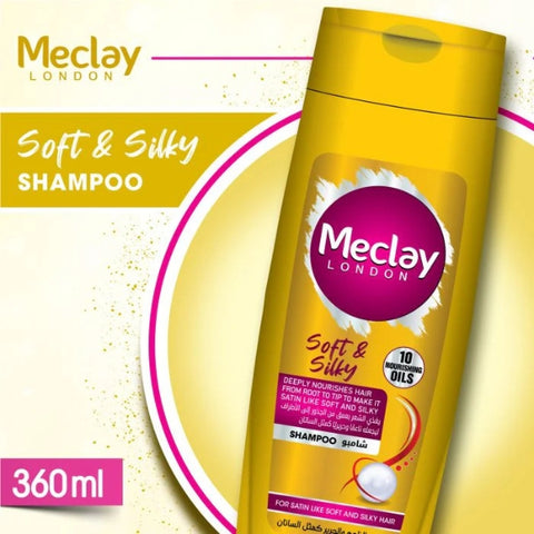 Meclay London 10 Nourishing Oils Soft And Silky Hair Shampoo 360ml