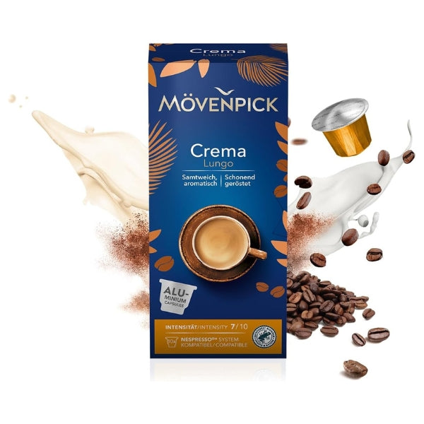 Movenpick Crema Lungo Coffee Capsules Pods 10Pcs 55g