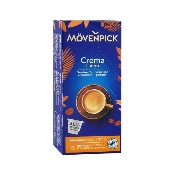 Movenpick Crema Lungo Coffee Capsules Pods 10Pcs 55g