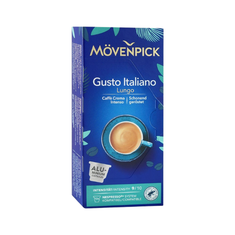 Movenpick Gusto Italiano Lungo Coffee Capsules Pods 10Pcs 55g