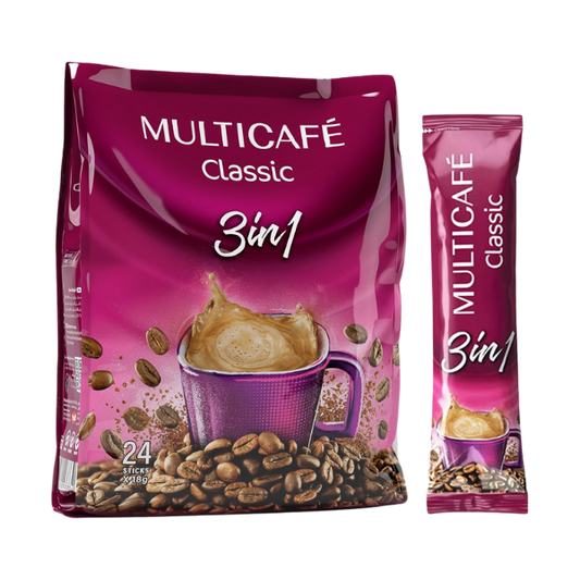 Multicafe Classic 3in1 Coffee 24 Sachets X 18g