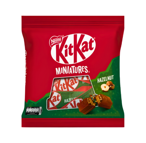 NESTLE KITKAT HAZELNUT MINIATURES 96.3GM POUCH