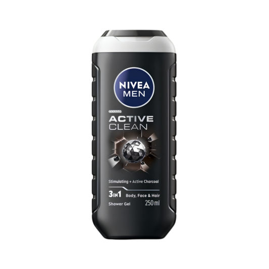 NIVEA MEN ACTIVE CLEAN 3IN1 SHOWER GEL 250ML