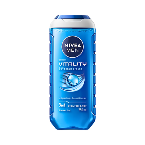 NIVEA MEN VITALITY 3IN1 SHOWER GEL 250ML