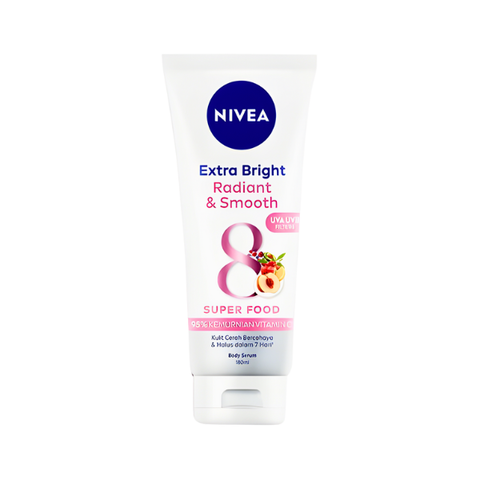NIVEA RADIANT & SMOOTH UVA UVB FILTERS B/SERUM 180ML