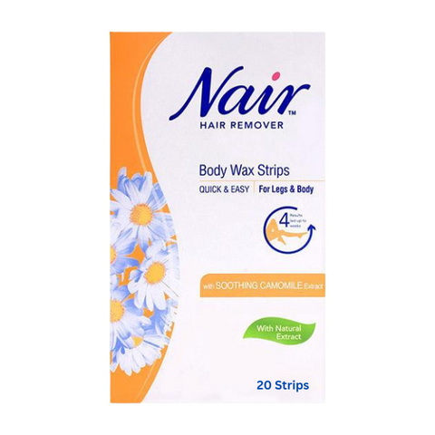 Nair Body Wax Strips With Soothing Camomile 20Pcs