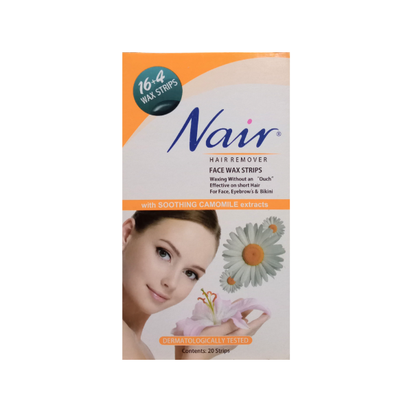 Nair Camomile Extract Face Wax Strips 20pcs