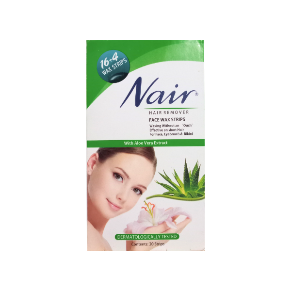 Nair Face Wax Strips With Aloe Vera Extract 20Pcs