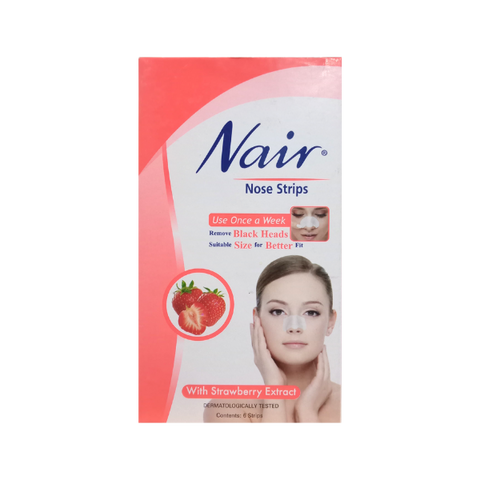 Nair Nose Strips With Strawberry Extract 6Pcs