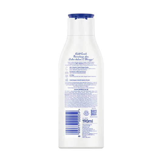 Nivea Body Lotion Extra Bright Radiant And Smooth 190ml