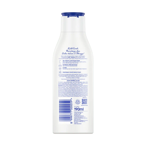 Nivea Body Lotion Extra Bright Radiant And Smooth 190ml