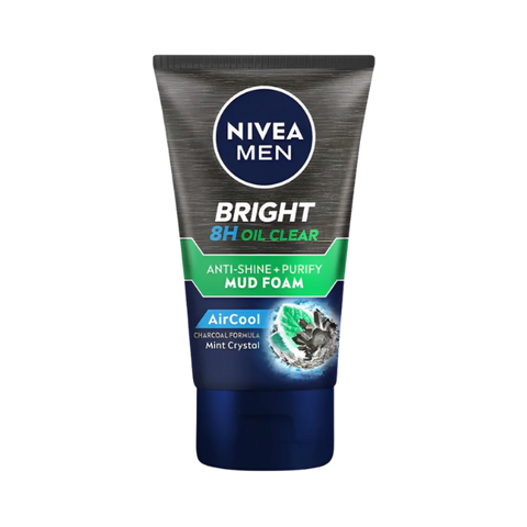 Nivea Men Bright Mud Foam Air Cool Face Wash 100ml