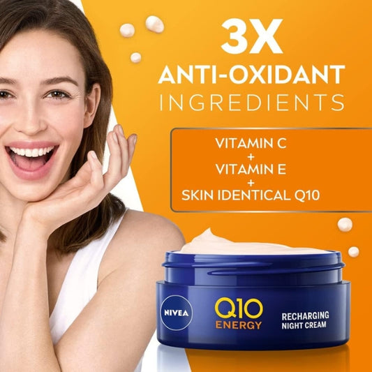 Nivea Q10 Energy Recharging Night Cream 50ml