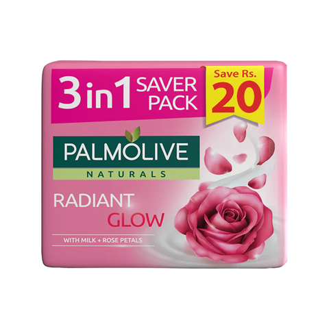 PALMOLIVE RADIANT GLOW SOAP 3IN1 130G