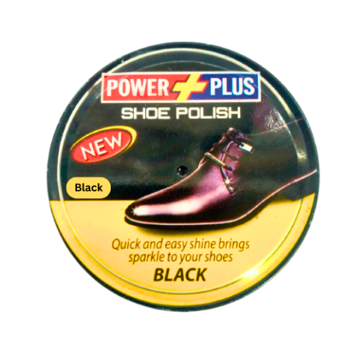POWER PLUS SHOE POLISH BLACK 20ML